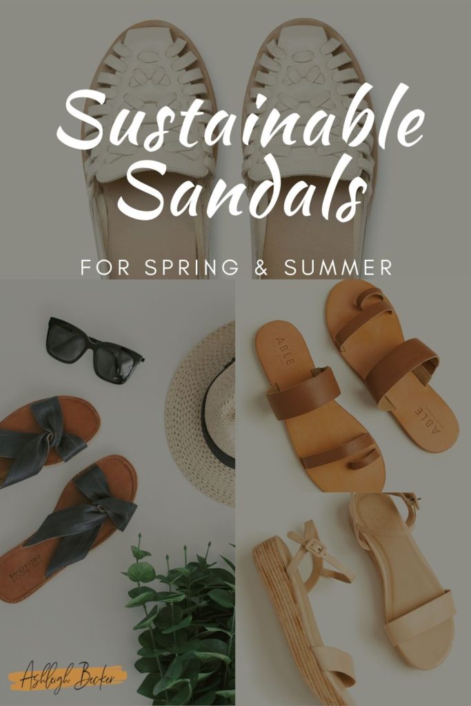 sustainable sandals for spring and summer