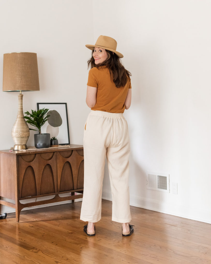 Slow fashion companies to support ethical linen pants