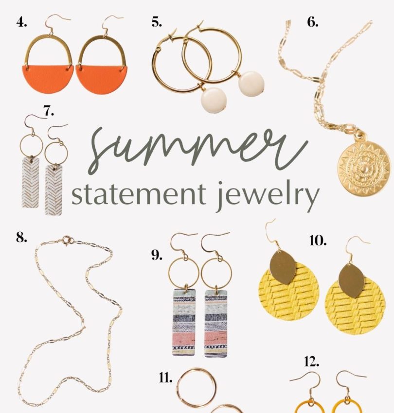summer statement jewelry colorful summer earrings by sela designs