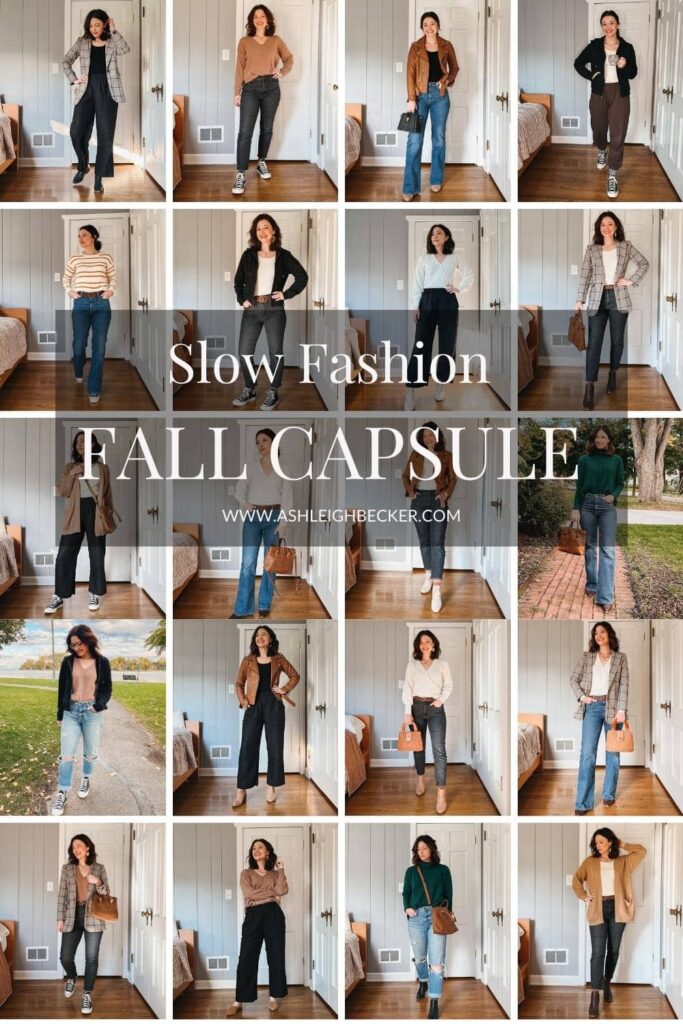 fall capsule wardrobe slow fashion 2022