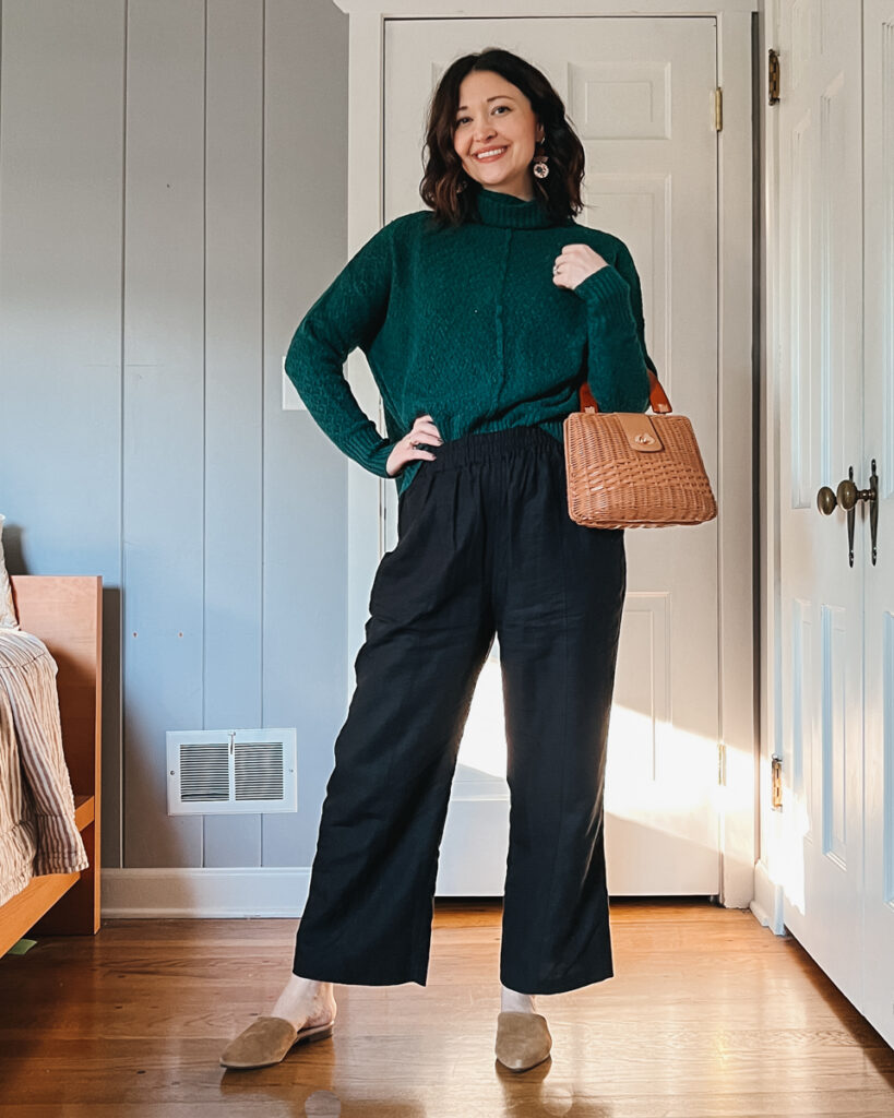 how to style black trousers by Ashleigh Becker
